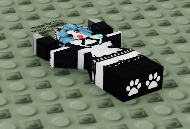 low res image of its avatar KO'd on the ground, showing the white paw print detail on it's feet