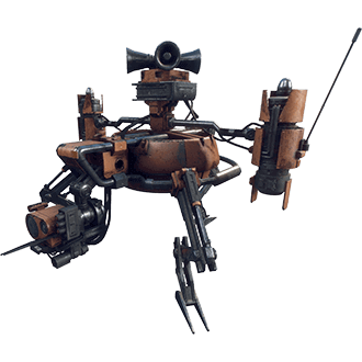 Generation Zero "seeker" robot, a flying bot with an array of loud megaphones on its top